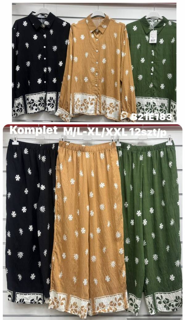 Komplet damskie Roz M/L-XL/2XL, Mix Kolor Paczka 12 szt